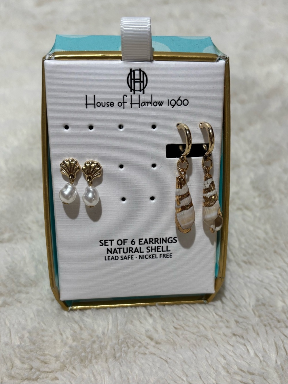 House of Harlow Summer Beach earrings